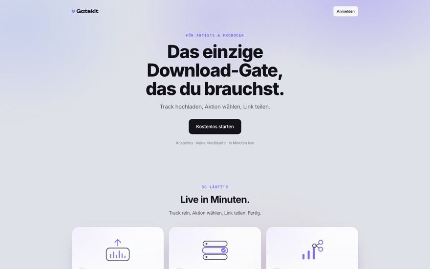 Startseite von Gatekit